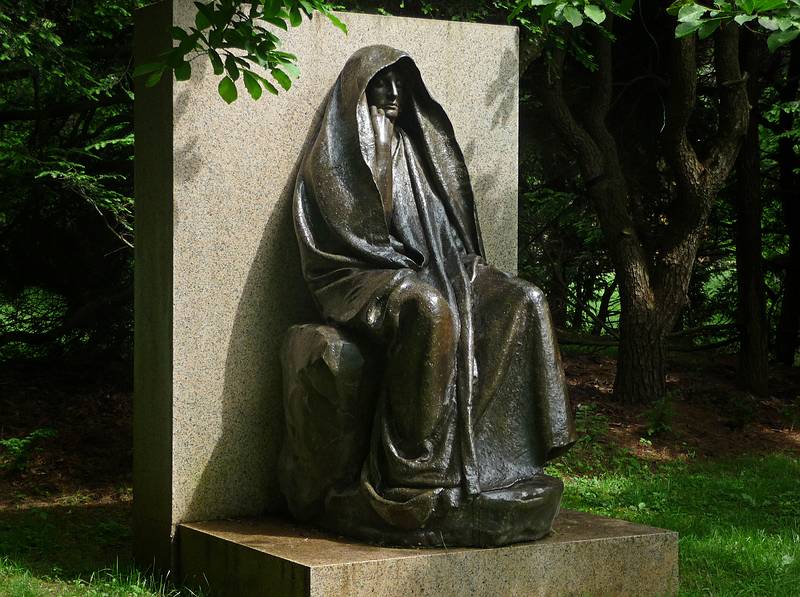 Adams Memorial, 1891.<br />June 1, 2010 - Augustus Saint-Gaudens National Historic Park, Cornish, New Hampshire.