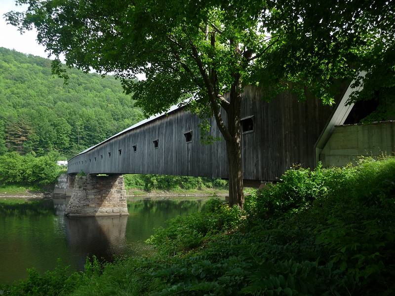 June 1, 2010 - Windsor, Vermont.<br />The Cornish-Winsor covered bridge.