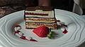 Joyce's dessert.<br />June 1, 2010 - Castle Hill Resort and Spa in Ludlow, Vermont.