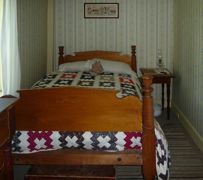 Calvin Coolidge was born in this bedroom in 1872.<br />June 2, 2010 - Calvin Coolidge Homestead, Plymouth Notch, Vermont.