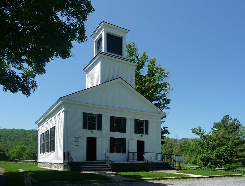 Union Christian Church, 1840.<br />June 2, 2010 - Calvin Coolidge Homestead, Plymouth Notch, Vermont.