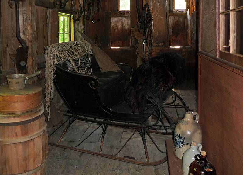 Sled buit by Calvin Coolidge's father.<br />June 2, 2010 - Calvin Coolidge Homestead, Plymouth Notch, Vermont.