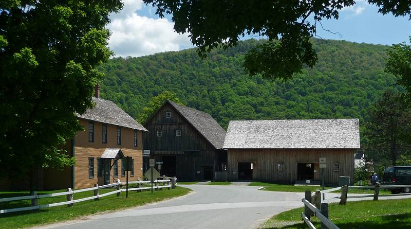The Wilder House, Barn, and Horse Barn.<br />June 2, 2010 - Calvin Coolidge Homestead, Plymouth Notch, Vermont.