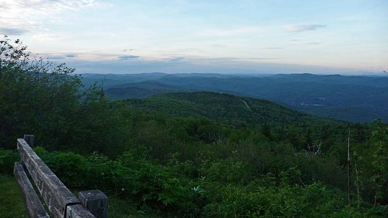 June 2, 2010 - Ludlow, Vermont.<br />View NE from atop Mount Okemo at the end of Mountain Road.