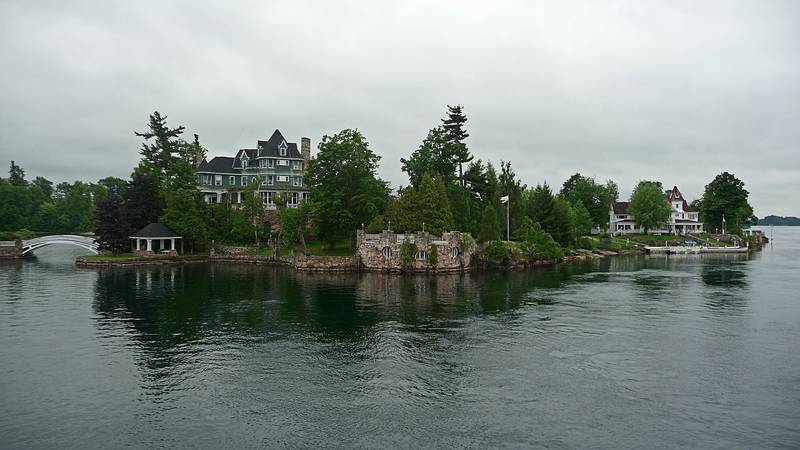 Fancy properties on the islands.<br />A boat tour out of Alexandria Bay.<br />June 10, 2010 - Thousand Islands Region of New York State.