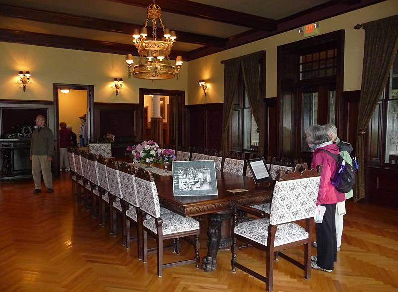 Ronnie, Joyce, and Baiba in the dining room of Boldt Castle.<br />A boat tour out of Alexandria Bay.<br />June 10, 2010 - Thousand Islands Region of New York State.