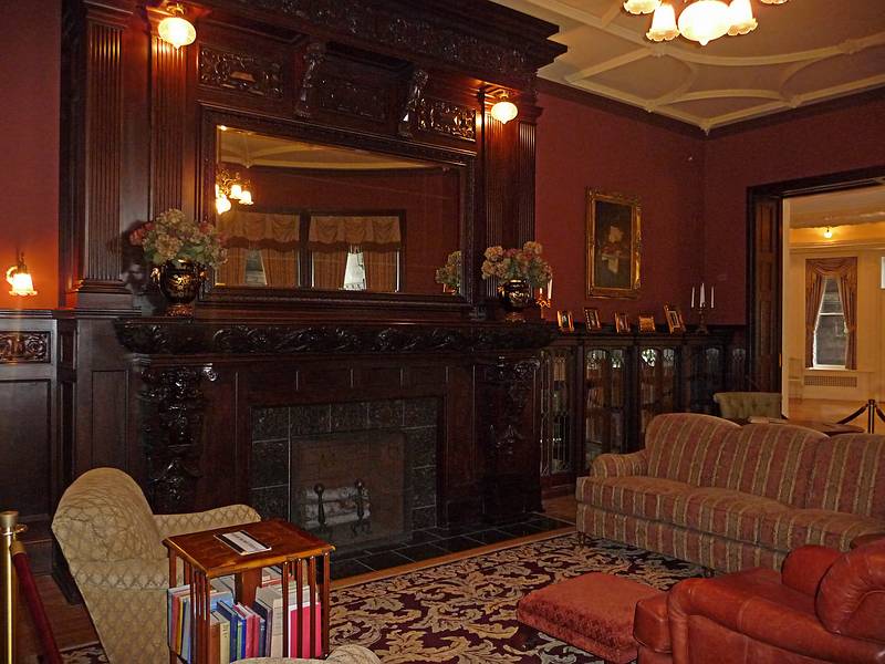 The Library at Boldt Castle.<br />A boat tour out of Alexandria Bay.<br />June 10, 2010 - Thousand Islands Region of New York State.