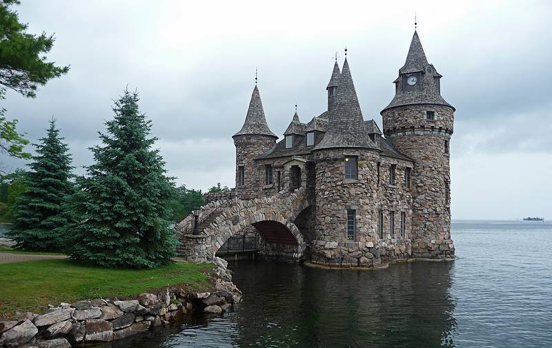 Another view of Boldt Castle's Power House.<br />A boat tour out of Alexandria Bay.<br />June 10, 2010 - Thousand Islands Region of New York State.
