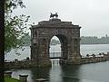 The Entry Arch with three harts standing guard.<br />A boat tour out of Alexandria Bay.<br />June 10, 2010 - Thousand Islands Region of New York State.