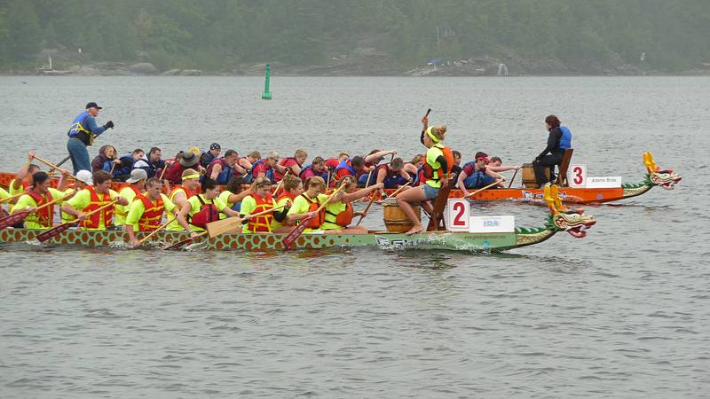 Dragon boat festival.<br />June 12, 2010 - Parry Sound, Ontario, Canada.