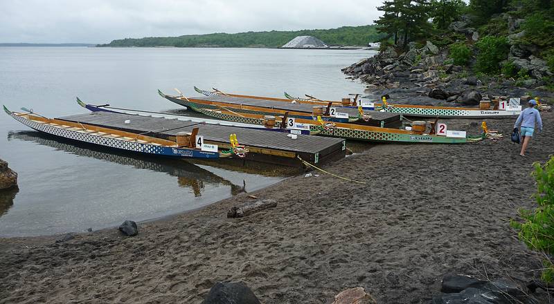 Dragon boat festival.<br />June 12, 2010 - Parry Sound, Ontario, Canada.