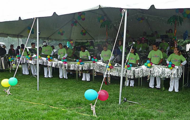 The Northern Lights Steel Pan Orchestra.<br />Dragon boat festival.<br />June 12, 2010 - Parry Sound, Ontario, Canada.