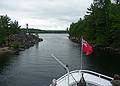 Part of the 'Seven Mile Narrows' on way back to Parry Sound.<br />Boat ride among the 30,000 islands of Geaorgian Bay.<br />June 12, 2010 - Parry Sound, Ontario, Canada.