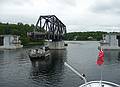 Three blasts and the bridge opened for us.<br />Boat ride among the 30,000 islands of Geaorgian Bay.<br />June 12, 2010 - Parry Sound, Ontario, Canada.