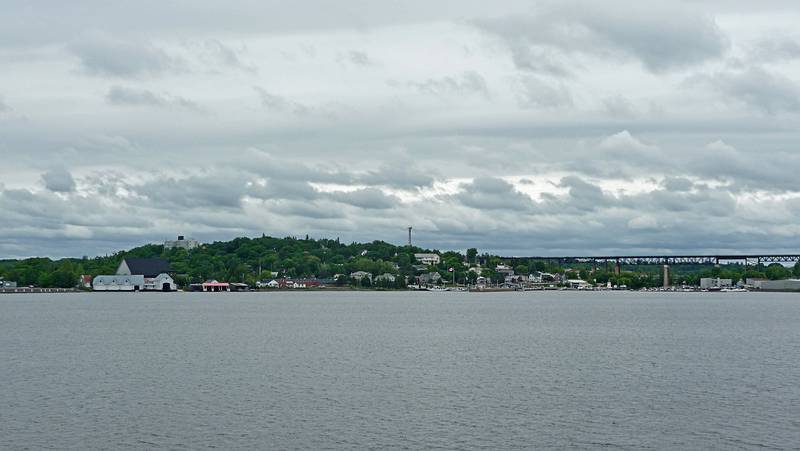 Approaching Parry Sound.<br />Boat ride among the 30,000 islands of Geaorgian Bay.<br />June 12, 2010 - Parry Sound, Ontario, Canada.