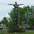 Sculpture on the grounds of the Art Gallery of Algoma.<br />June 13, 2010 - Sault Ste. Marie, Ontario, Canada.
