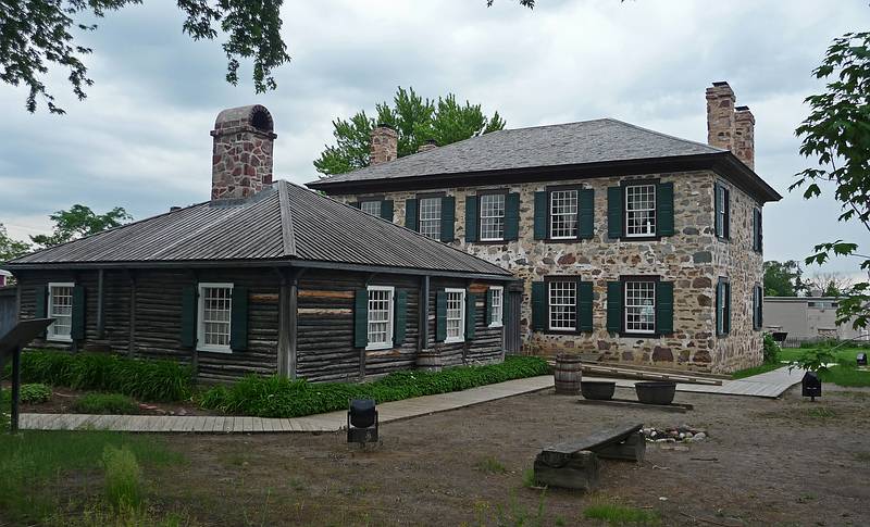 Ermatinger Old Stone House.<br />June 13, 2010 - Sault Ste. Marie, Ontario, Canada.