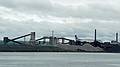The Essar Steel Algoma plant on the Canadian side.<br />Soo Locks boat tour.<br />June 14, 2010 - Sualt Ste. Marie, Michigan.