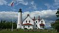 June 14, 2010 - Point Iroquois Lighthouse on Lake Superior, Michigan.