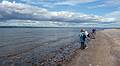 Joyce, Baiba, and Ronnie.<br />June 14, 2010 - On the shore of Lake Superior at Point Iroquios, Michigan.