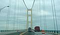 June 15, 2010 - On Mackinac Bridge between St. Ignace and Mackinaw, Michigan.