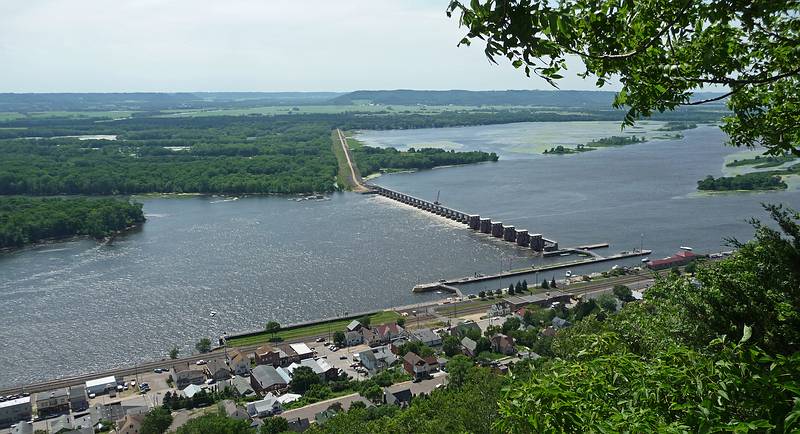 June 17, 2010 - Buena Vista Park above Alma, Wisconsin.