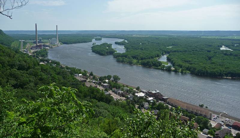 June 17, 2010 - Buena Vista Park above Alma, Wisconsin.