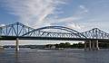 Cass Street and Cameron Avenue Bridges.<br />June 19, 2010 - Riverside Park, La Crosse, Wisconsin.