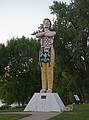 Hiawatha, 25 feet tall, by Anthony Zimmerhakl.<br />June 19, 2010 - Riverside Park, La Crosse, Wisconsin.