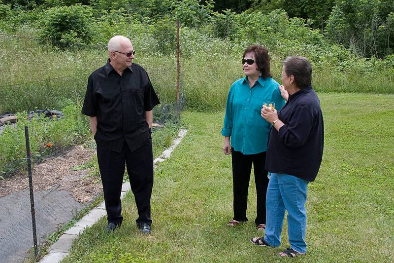 Arnis, Sharon, and Elga.<br />June 20, 2010 - At Inara and Gene's in Barre, Wisconsin.