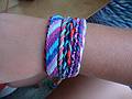 Some of the bracelets that Arianna and Hannah make.<br />July 3, 2010 - At Marie's in Lawrence, Massachusetts.