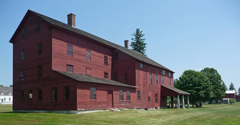 Laundry and machine shop building.<br />July 6, 2010 - Hancock Shaker Village, Hancock/Pittsfield, Massachusetts.