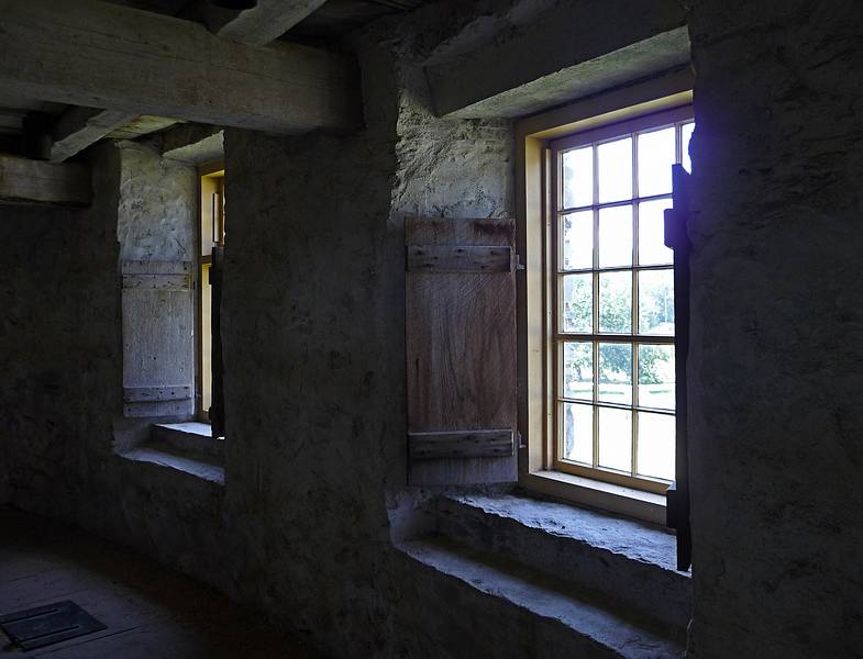 Inside the Round Stone Barn.<br />July 6, 2010 - Hancock Shaker Village, Hancock/Pittsfield, Massachusetts.