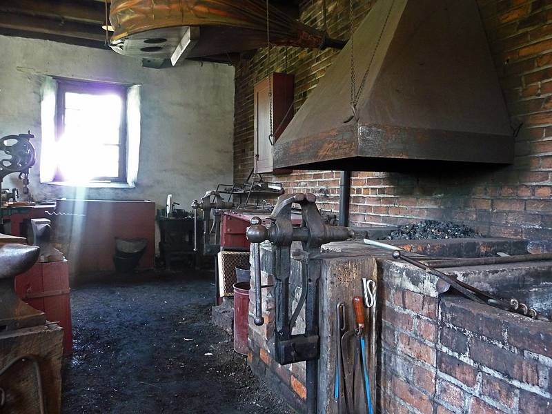 Inside the Tannery.<br />July 6, 2010 - Hancock Shaker Village, Hancock/Pittsfield, Massachusetts.