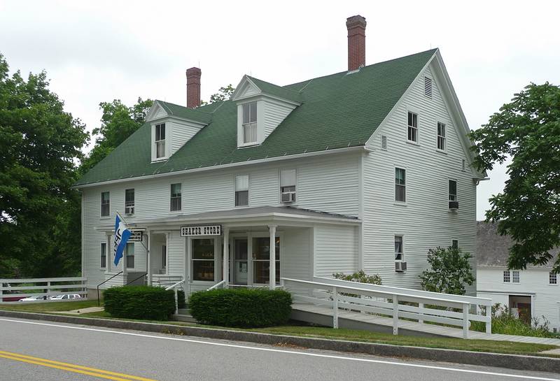 Shaker Store and the Trustee's Office.<br />July 8, 2010 - Sabbathday Lake Shaker Village, New Gloucester, Maine.