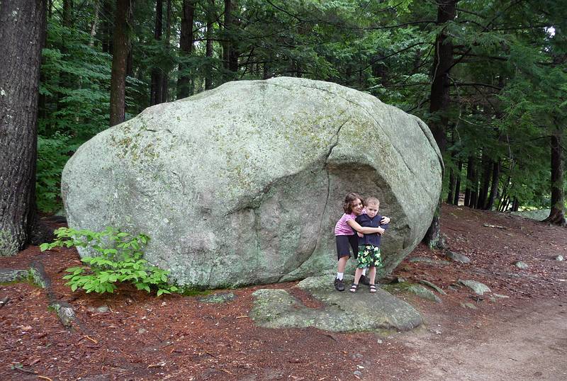 Miranda and Matthew.<br />July 14, 2010 - Camping at Pawtuckaway State Park, Nottingham, New Hampshire.
