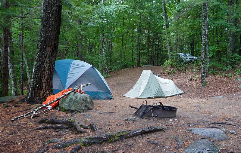 Our campsite, #25.<br />July 14, 2010 - Camping at Pawtuckaway State Park, Nottingham, New Hampshire.