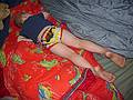 Matthew still asleep in the tent.<br />July 15, 2010 - Camping at Pawtuckaway State Park, Nottingham, New Hampshire.