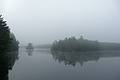 Early morning fog  over Pawtuckaway Lake.<br />July 15, 2010 - Camping at Pawtuckaway State Park, Nottingham, New Hampshire.