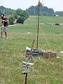Miranda's rocket on the launching pad.<br />A Central Massachusetts Spacemodeling Society (CMASS) event.<br />July 17, 2010 - Woodsom Farm, Amesbury, Massachusetts.