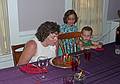 Holly, Miranda, and Matthew.<br />Celebrating Holly's 40th birthday.<br />July 17, 2010 - Merrimac, Massachusetts.