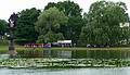 The Thomas train on the far side of Frog Pond.<br />July 25, 2010 - Yankee Homecoming, Newburyport, Massachusetts.