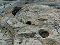 Glacial potholes on the Deerfield River.<br />August 3, 2010 - Shelburne Falls, Massachusetts.