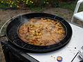 The paella.<br />August 8, 2010 - At Marie's in Lawrence, Massachusetts.