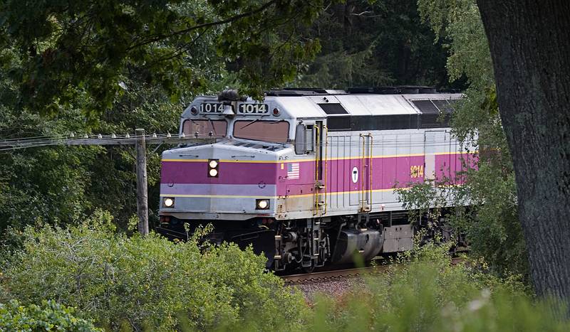 The Boston to Newburyport train runs through it.<br />August 18, 2010 - Appleton Farms, Ipswich, Massachusetts.