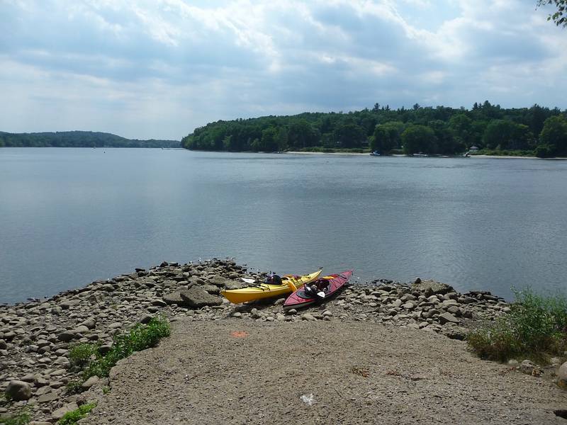 The starting (and the ending) point.<br />August 19, 2010 - On the Merrimack River between the Rocks Village Bridge<br />in West Newbury and Curzon's Mill in Newburyport, Massachusetts.