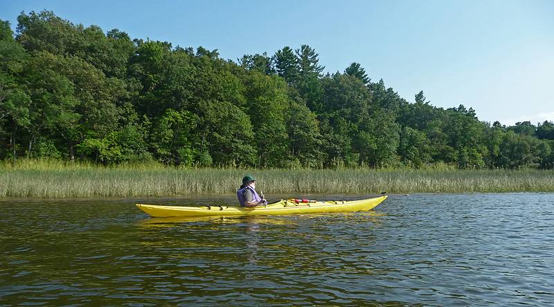 Egils as seen by Joyce.<br />August 19, 2010 - On the Merrimack River between the Rocks Village Bridge<br />in West Newbury and Curzon's Mill in Newburyport, Massachusetts.