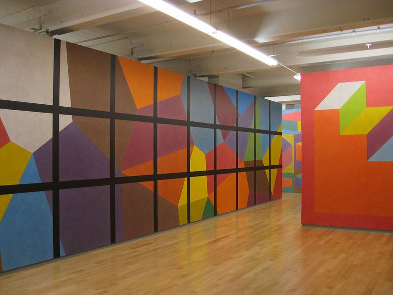 Sol LeWitt's wall drawings.<br />August 22, 2010 - Mass Moca, North Adams, Massachusetts.