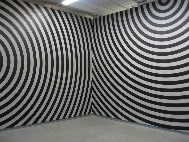 Sol LeWitt's wall drawings.<br />August 22, 2010 - Mass Moca, North Adams, Massachusetts.