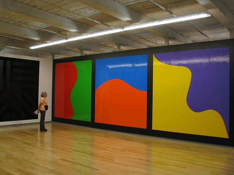 Joyce.<br />Sol LeWitt's wall drawings.<br />August 22, 2010 - Mass Moca, North Adams, Massachusetts.